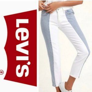 Two tone white/blue denim Levi’s size 29